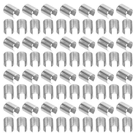 

100pcs Leather Rope Clips Metal Fastener Cylindrical Opening Crimps for Tassel