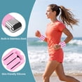 thumbnail image 2 of KOOOGEAR 1 Pair 1LBS(0.5lb Each) Pilates Wrist ＆ Ankle Weights for Women, Adjustable Wrist Weights, Light Pink, 2 of 7