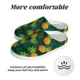 thumbnail image 6 of Goofa Pineapples with Palm Leaves Print Womens Mens Cotton Lightweight House Slippers , Washable Home Slippers,Indoor Comfy Bedroom Cozy Slippers-35/36, 6 of 7