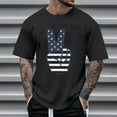 thumbnail image 2 of Siilsaa 4th of July Shirts for Men Mens Workout Vest Independence Day Graphic Tees Sleeveless O-Neck Fitness Shirts T-Shirt Tank Tops Black,XL, 2 of 4