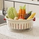 thumbnail image 1 of Ouble-layer Plastic Washing Basin Multi-functional Living Room Basket Kitchen Artifact Household Fruit Washing Fruit Vegetable Basket, 1 of 6