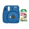 thumbnail image 1 of Fujifilm instax Mini 9 Instant Camera (Ocean Blue) and instax Film Twin Pack (20 Exposures) Bundle, 1 of 3