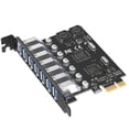 thumbnail image 4 of USB 3.0 PCI Express Adapter PCI E to 7 Ports USB 3 Expansion Adapter Card USB3 PCIe PCI-E X1 Controller Converter(VIA) as shown, 4 of 5