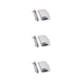 thumbnail image 1 of Maytalsory Electric Guitar Fixed Bridge Steel Iron Chrome Color Tailpiece Cover Saddle Kit Repair Tool Professionals Beginners Parts 3Set, 1 of 6