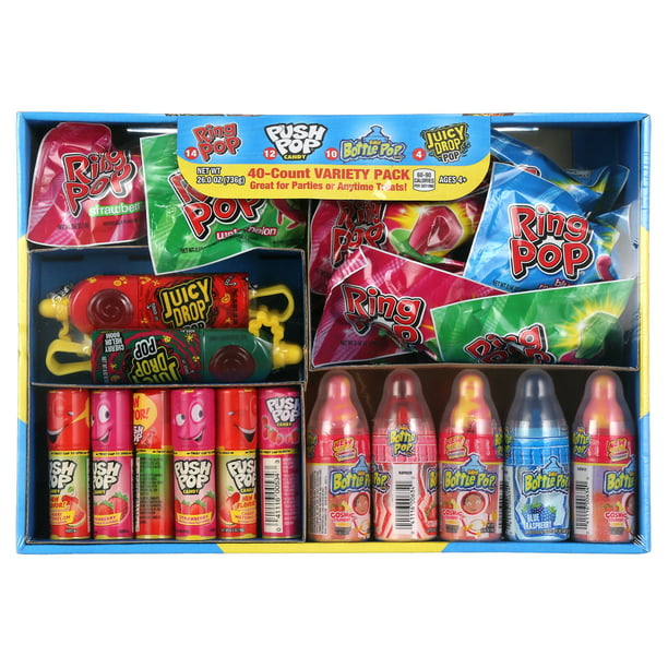 Topps Candy Variety Pack, Ring Pop, Push Pop, Baby Bottle, Juicy Drop ...