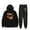 Black, variant on DD Osama Vintage Hoodie Jogger Pants Two Piece Set Sweatshirts+Sweatpants Women Men's Set