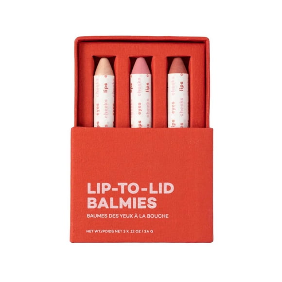 Axiology Multi Stick Crayones para ojos, labios, mejillas, bálsamos, trío de regalo, cremoso, edificable, ligero, hidratante, rubor, barras faciales, contorno y resaltado, uso todo el día, maquillaje