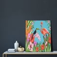 thumbnail image 5 of KLL Tropical Jungle Flamingo Print Canvas Wall Art, Canvas Painting Prints Canvas Art Wall Decor Home Decoration for Living Room Bedroom Office, 5 of 6