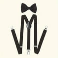 thumbnail image 7 of EIMELI 1920s Mens Gatsby Gangster Accessories Set Panama Hat Suspender Bow Tie, 7 of 7