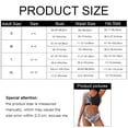 thumbnail image 3 of Women's High Waist Tropical leaves Bikini Buckle Front Two Piece Swimsuit, 3 of 6