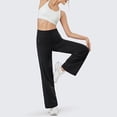 thumbnail image 3 of MLDRA Wide Leg Sweatpants Yoga Pants for Woman with Pockets High Waisted Stretch Loose Casual Lounge Pants Black, 3 of 9