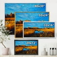 thumbnail image 4 of Designart 'A Light Blue Sky Over Orange Meadows' Traditional Framed Canvas Wall Art Print, 4 of 5