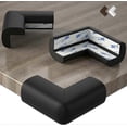 thumbnail image 1 of 20 Rubber Corner Protectors - Large Cushion for Maximum Baby Protection (Black), 1 of 4