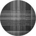 thumbnail image 1 of Ahgly Company Machine Washable Indoor Square Transitional Charcoal Black Area Rugs, 3' Square, 1 of 7