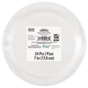 Disposable Paper Plates, 7, Gold, 24 Count, by Way To Celebrate