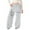 1-Grey1382, variant on Kiijoy Girl's Baggy Sweatpants Letter Graphic Straight Leg Athletic Pants, Sizes 4-16