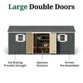 thumbnail image 5 of Little Cottage Co. 10x20 Value Workshop Shed with Operable Windows, Outdoor Wood Storage Do-It-Yourself Precut Kit, 5 of 13