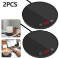 thumbnail image 1 of Coffee Mug Warmer For Desk Auto Shut Off 2 Temperature Settings Beverage Cup Heating Pad 2 Pcs (2pcs ), 1 of 9