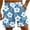 Blue, variant on Iyufng Mens Shorts with Pockets,Men's Shorts Drawstring,Men's Special Print Beach Casual Trouser Shorts Pants