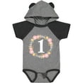 thumbnail image 3 of Inktastic 1st Birthday Rose Flower Wreath Girls Girls Baby Bodysuit, 3 of 5