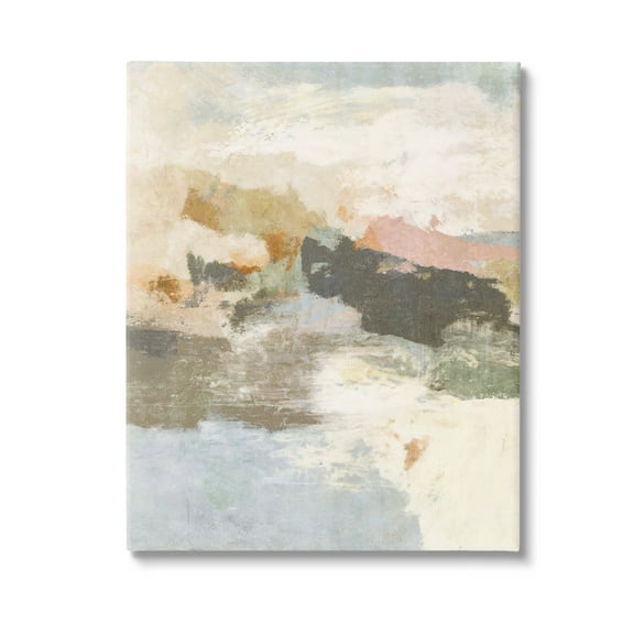 Stupell Industries Abstract Rustic Painting Abstract Painting Gallery Wrapped Canvas Art Print Wall Art, 16 x 20