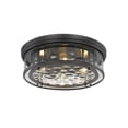 thumbnail image 2 of 493F4-MB-Z-Lite-Clarion - 4 Light Flush Mount In Transitional Style-6.25 Inches Tall and 20.75 Inches Wide-Matte Black Finish, 2 of 2