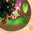 thumbnail image 5 of FMSHPON Easter Tree Skirt Colorful Eggs Bunny Xmas Christmas Tree Skirt Stand Mat for Holiday Party Decoration Indoor Outdoor 48 inches, 5 of 6