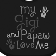 thumbnail image 3 of Inktastic Gigi and Papaw Love Me Grandchild Boys or Girls Baby Bib, 3 of 3