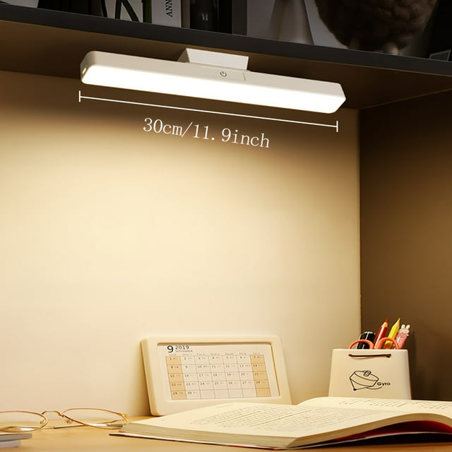 RYPFOEWBN Rechargeable magnetic touch LED light bar, simple linear design, support USB charging, suitable for study lighting, wardrobe cabinets, mirror fill light, dormitory desk lamp