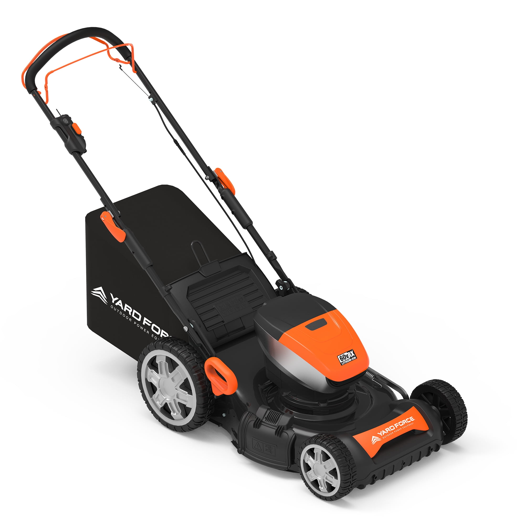 Yard Force 60v Lithium-Ion 21” Self-Propelled 3-in-1 Lawn Mower | YF60VRX21-SP-2Battery| with Brushless Motor, 2x 60v/4.0 Ah Batteries, Charger, and 5-Year Warranty