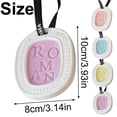 thumbnail image 3 of 1PC White Peach Oolong Scented Plaster Wax Tablet, Hanging Car Air Freshener for Rearview Mirror, Aesthetic Vehicle Interior Fragrance Ornament, 3 of 4