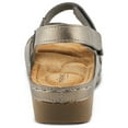 thumbnail image 3 of Flexus Women's ARIEL Slingback Wedge Sandals Pewter EU 37 / US 6.5 - 7, 3 of 5
