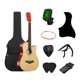 thumbnail image 1 of Guitarra Acústica Clasica 38 Inch Con Funda Y Accesorios Material Del Diapasón Abedul Orientación De La Mano Ambidiestro, 1 of 7