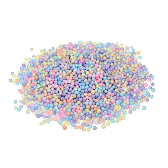 Uxcell Foam Beads Foam Balls 4-6mm for Wedding Party Decorations Tiny Packing Ball (MulticoloRed, 1 Pack Approx 1250Pcs)