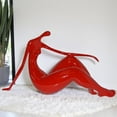 thumbnail image 3 of Modern Art Red Women on the Beach Resin Statue - Size: 28"L x 8"W x 16"H., 3 of 13