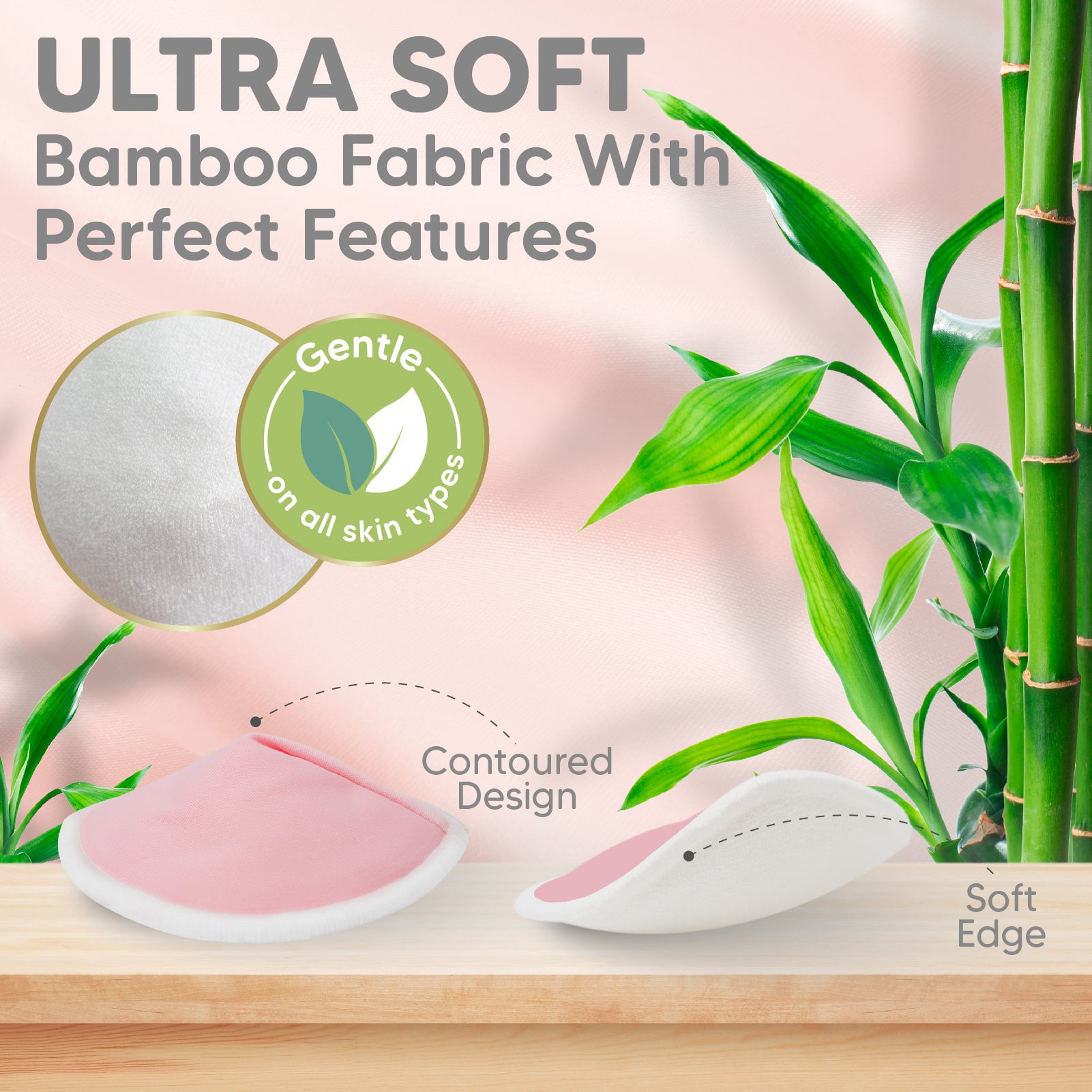 20 x Soft Bamboo Organic Reusable Breast Pads Washable Waterproof BLACK 