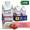 Ensure Max Protein 30g Nutrition Shake, Creamy Strawberry, 11-fl-oz, 4 Count