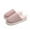 Pink, variant on Women/Men House Slipper Textured Keep Warm Winter Slide Lightweight Flat Casual Sandal Indoor Memory Foam Comfy Anti-Slip Cloud Slippers
