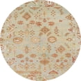 thumbnail image 1 of Ahgly Company Indoor Round Abstract Brown Sand Brown Oriental Area Rugs, 4' Round, 1 of 6