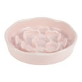 thumbnail image 1 of Tazones para perros que comen despacio Unique Bargains, tazón de cerámica para razas pequeñas, tazón para perros y gatos que previene la alimentación rápida y el acné en la barbilla, rosa claro, 1 Pc, 1 of 6