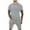 Gray, variant on Stamzod 2 Piece Outfit for Men Oversize Shorts Set Short Sleeve Button Up Casual Businesswear Fashion Colorblock Tracksuit Set