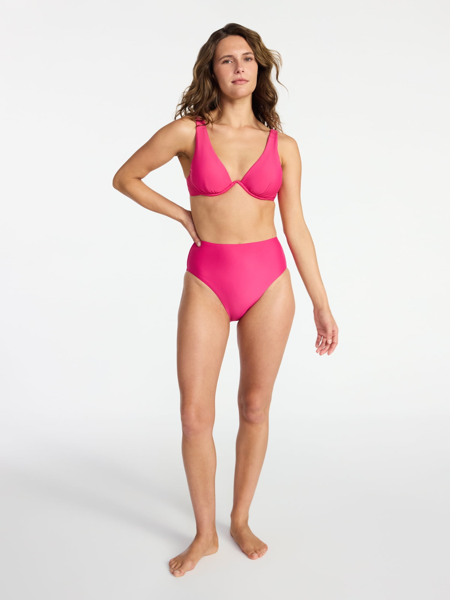 Time and Tru Women's and Women's Plus Underwire Bikini Top, Sizes XS-3X