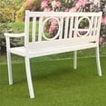 thumbnail image 4 of Carolina Classics Banc Extérieur en Métal Gramercy, Blanc, 4 of 6