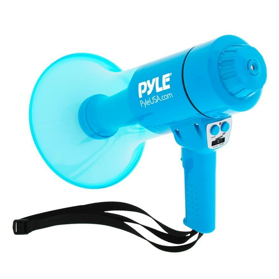 PYLE PMP66WLT - Waterproof Megaphone - Water Resistant PA Bullhorn Speaker with Siren Alarm and Built-in LED Light
