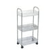 thumbnail image 2 of Carrito Móvil Transparente de Tres Niveles | Estantería para Cocina, Baño y Sala de Estar | 66 X 32,5 X 20,5 Cm | Transparente | 1 Unidad | 1150 G | Organizador Multicapa, 2 of 6