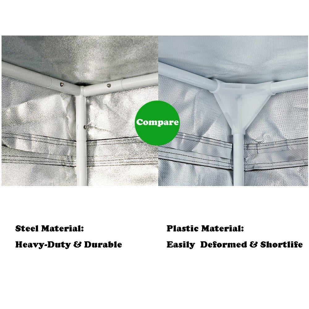 LIVINGbasics® Hydroponics Indoor Grow Tent Kits Reflective Aluminum Oxford Cloth 