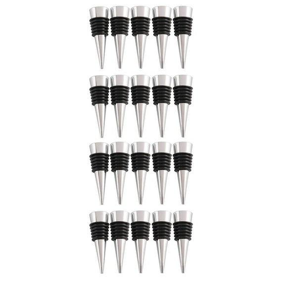 Wine Stopper,20Pcs Reusable Bottle Stoppers with Leak Proof Airtight,DIY Wine Cork for Bar,Holiday ,Keep Wine