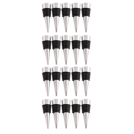 Wine Stopper 20Pcs Reusable Bottle Stoppers with Leak Proof Airtight DIY Wine Cork for Bar Holiday Keep Wine