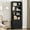 Black, variant on TEQIN 71.4" Tall Bookshelf 6 Tier Bookcase With Barn Doors and Adjustable Shelves,Farmhouse Book Shelf with Storage Cabinet, Wood Freestanding Display Bookshelves for Living Room