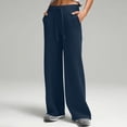 thumbnail image 2 of Inleife Women's Wide Leg Lounge Pants Solid Color Dual Side Pockets Leggings Fitness And Casual Leggings Flared Pants for Women, 2 of 6